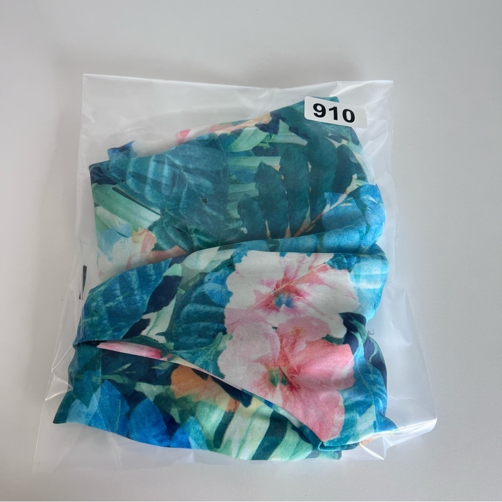 Show Me Your Mumu‎ Tropical Floral Palazzo Pants Blue Pink Hibiscus Boho Resort - Picture 14 of 14